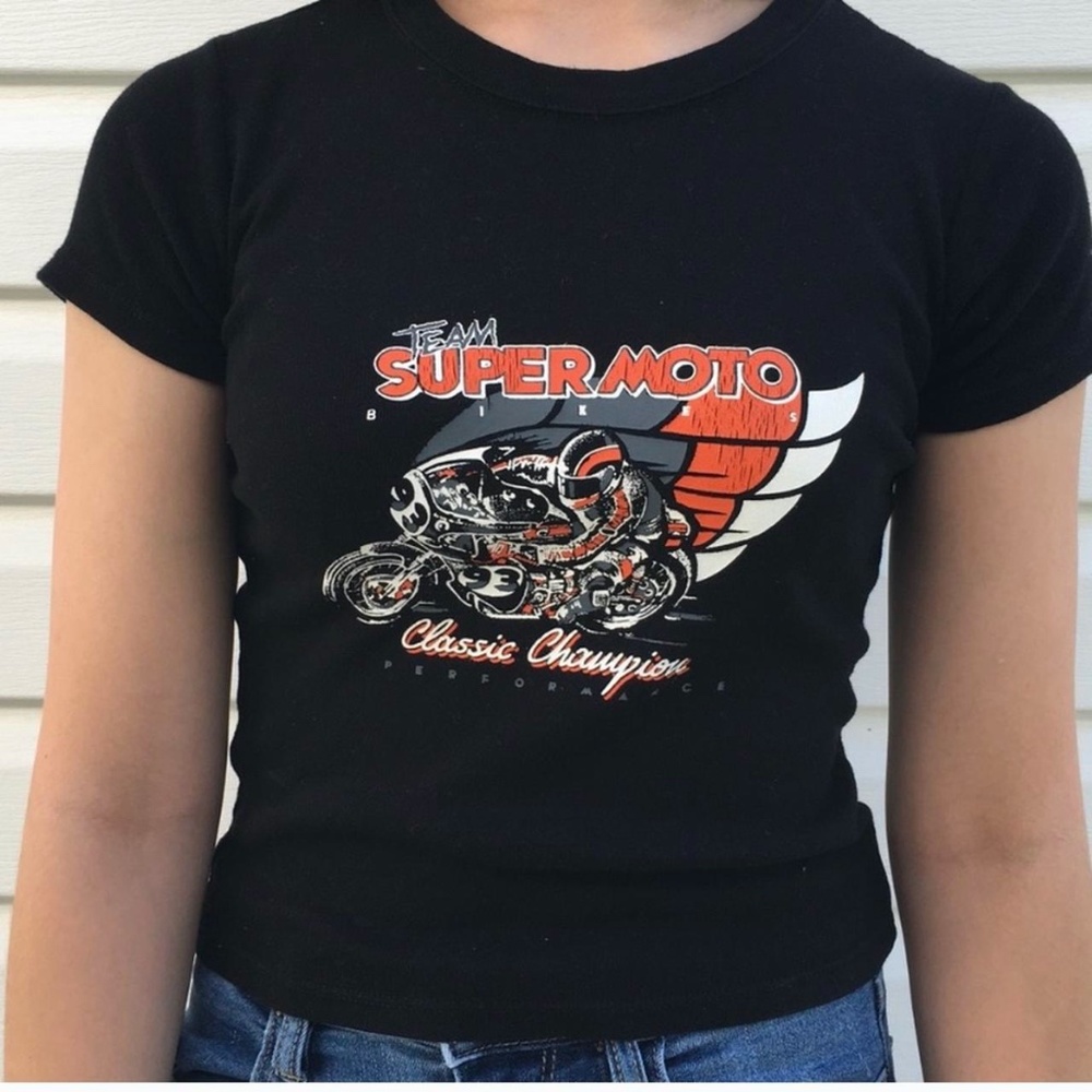 John galt super moto baby tee